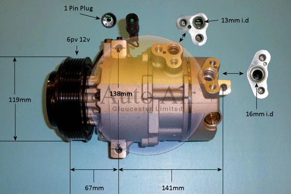 Compressor, air conditioning (14-2061p)