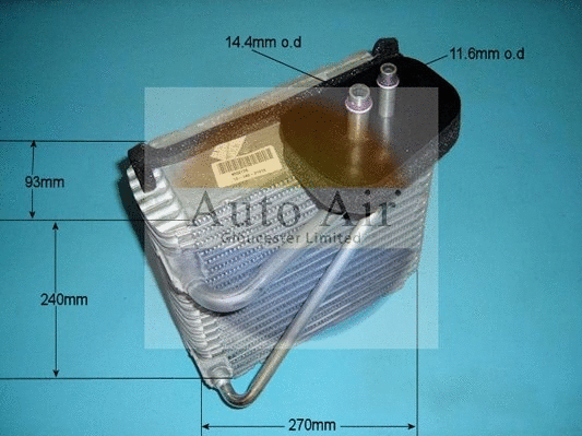 Evaporator, air conditioning