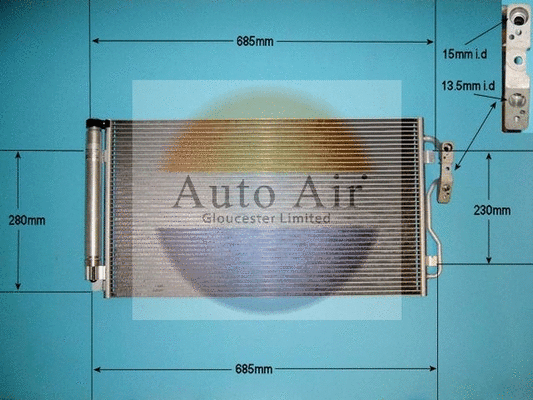Condenser, air conditioning (16-9948A)