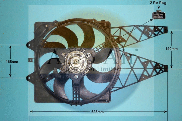 Electric Motor, radiator fan (05-1305)