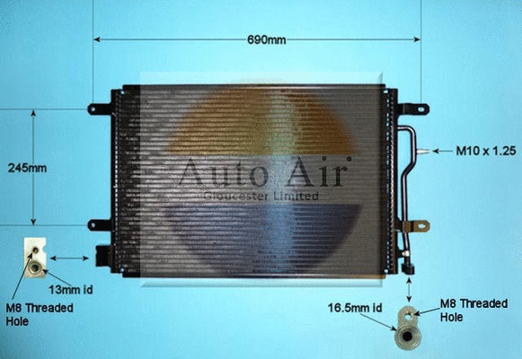 Condenser, air conditioning (16-9692)