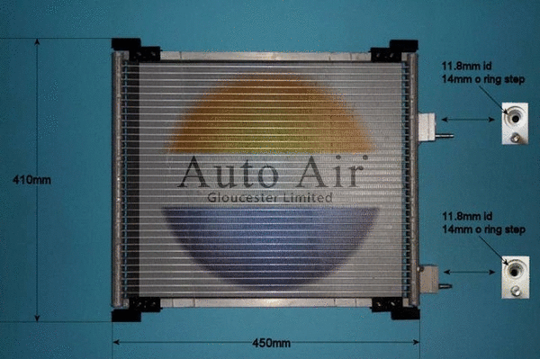 Condenser, air conditioning (16-1128)
