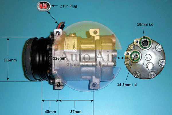 Compressor, air conditioning (14-8148P)