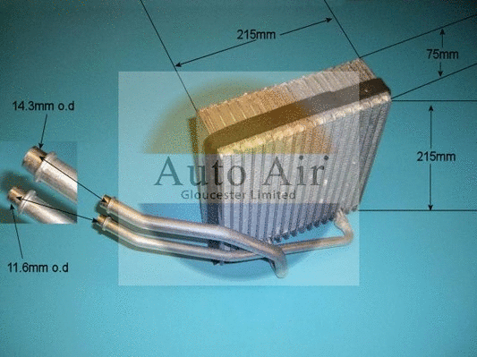 Evaporator, air conditioning (21-5638)