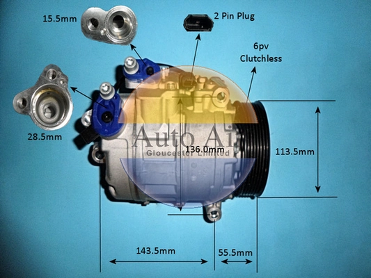 Compressor, air conditioning (14-9751p)