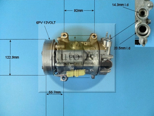 Compressor, air conditioning (14-1309P)