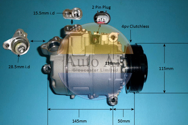 Compressor, air conditioning (14-9653p)