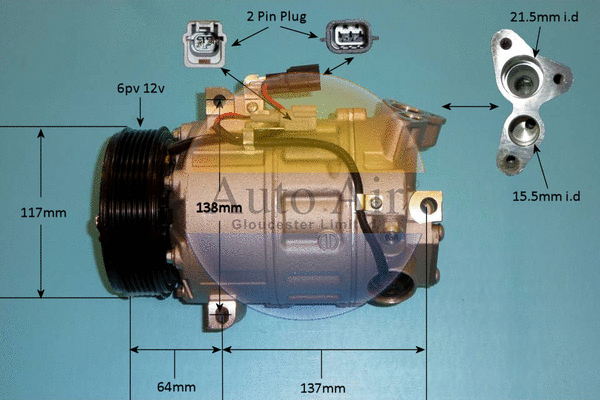 Compressor, air conditioning (14-9732P)