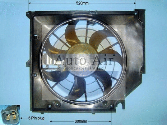 Electric Motor, radiator fan (05-1177)