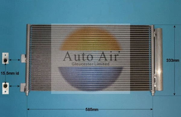 Condenser, air conditioning (16-1104)