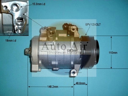 Compressor, air conditioning (14-9722P)