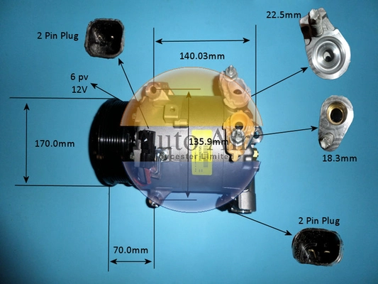Compressor, air conditioning (14-0800)