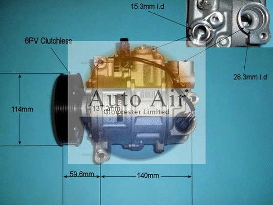 Compressor, air conditioning (14-9682)