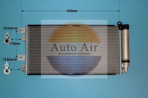 Condenser, air conditioning (16-9728A)