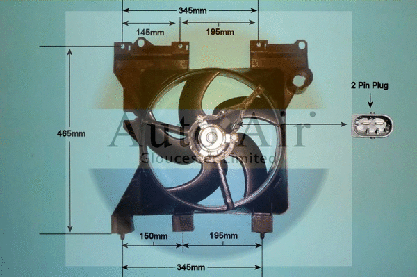 Electric Motor, radiator fan (05-1085)