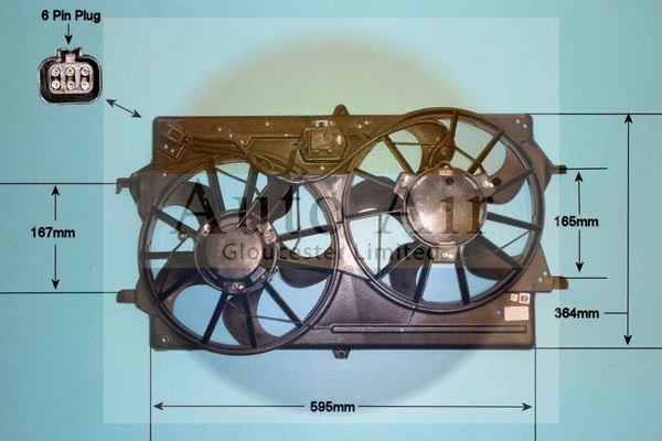 Electric Motor, radiator fan (05-1238)