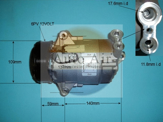 Compressor, air conditioning (14-9709)