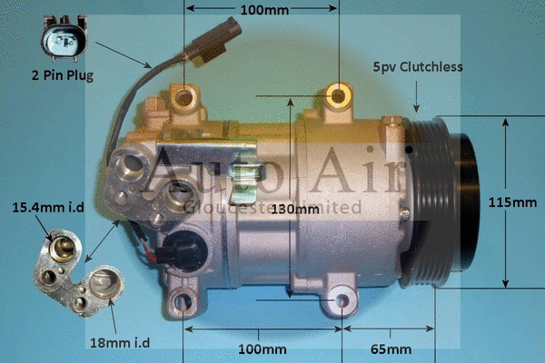 Compressor, air conditioning (14-9739P)