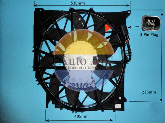 Electric Motor, radiator fan (05-1087)
