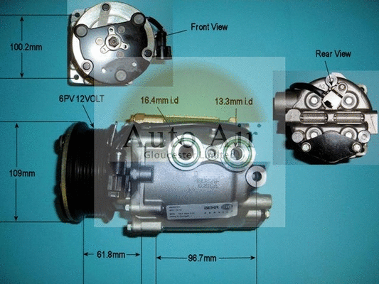 Compressor, air conditioning (14-9662)