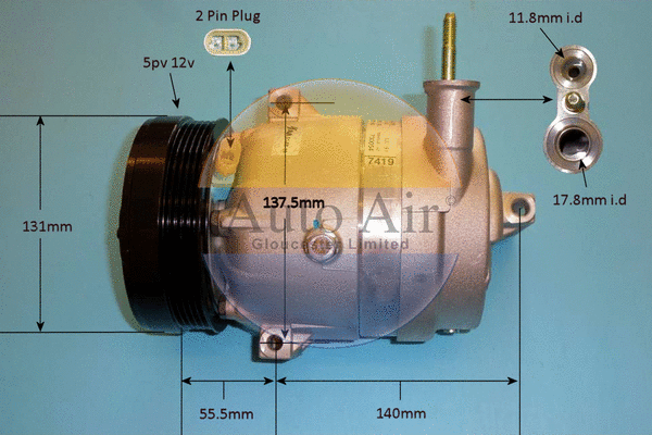 Compressor, air conditioning (14-2095)