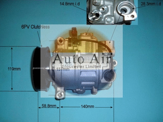 Compressor, air conditioning (14-9729)
