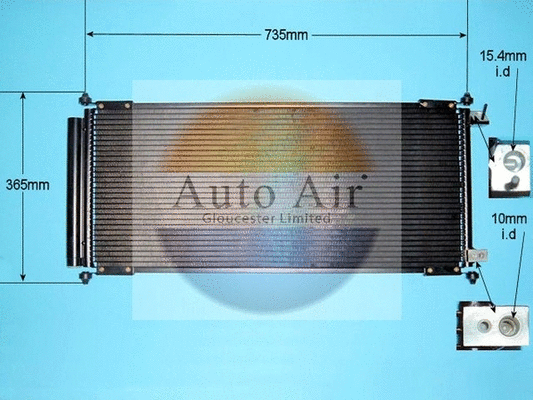 Condenser, air conditioning (16-8898)