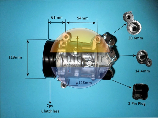 Compressor, air conditioning (14-9784P)