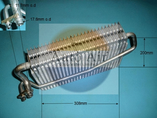 Evaporator, air conditioning (21-0017)