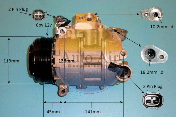 Compressor, air conditioning (14-9796P)