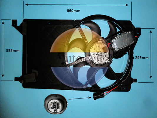 Electric Motor, radiator fan (05-1212)