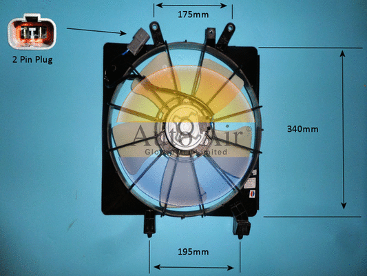 Electric Motor, radiator fan (05-1387)