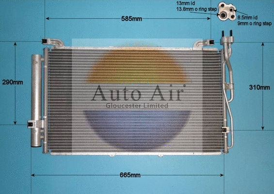 Condenser, air conditioning (16-9812)