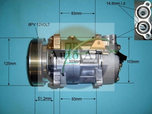 Compressor, air conditioning (14-9686)
