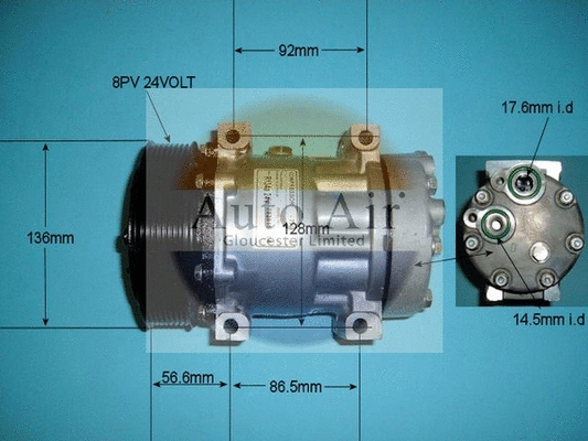 Compressor, air conditioning (14-8044P)