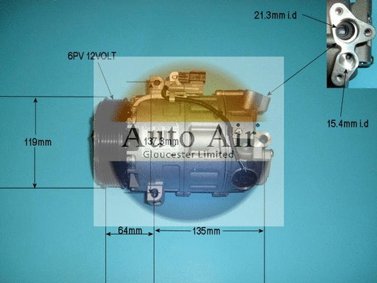 Compressor, air conditioning (14-9732)