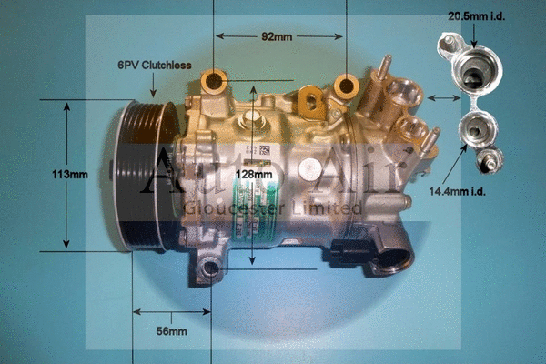 Compressor, air conditioning (14-9784)