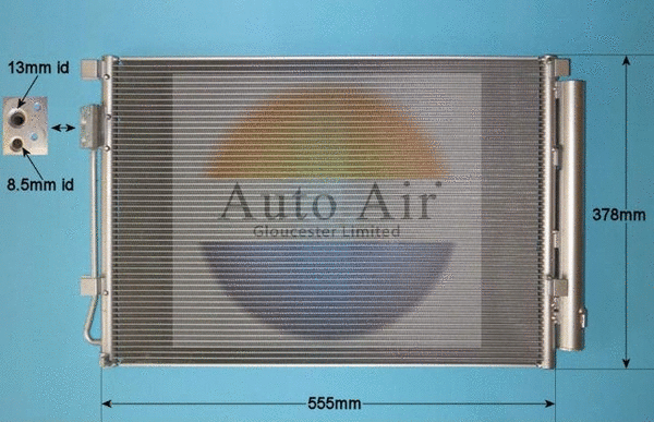 Condenser, air conditioning (16-6667)