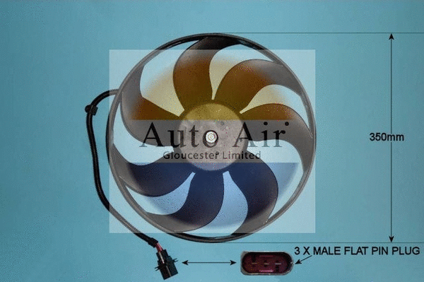 Electric Motor, radiator fan (05-1002)