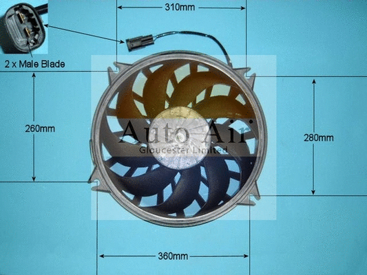 Electric Motor, radiator fan (05-1125)
