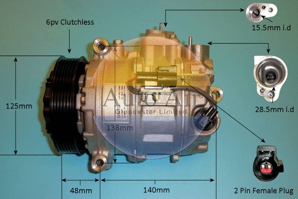 Compressor, air conditioning (14-0244)