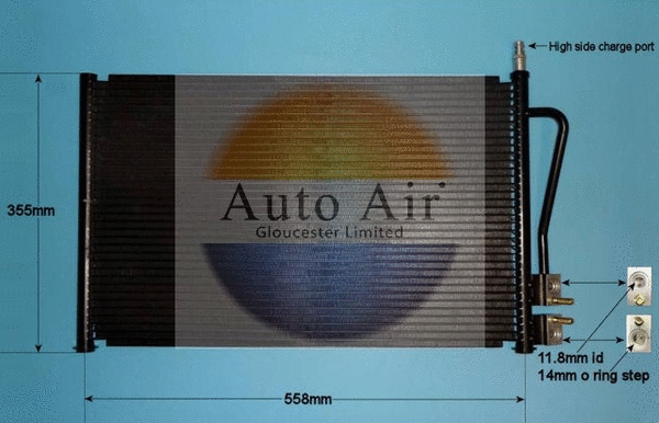 Condenser, air conditioning (16-1125)