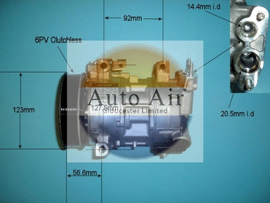 Compressor, air conditioning (14-9639)