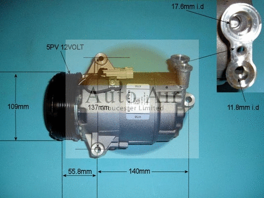 Compressor, air conditioning (14-9707)