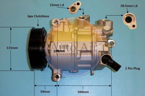 Compressor, air conditioning (14-0762P)