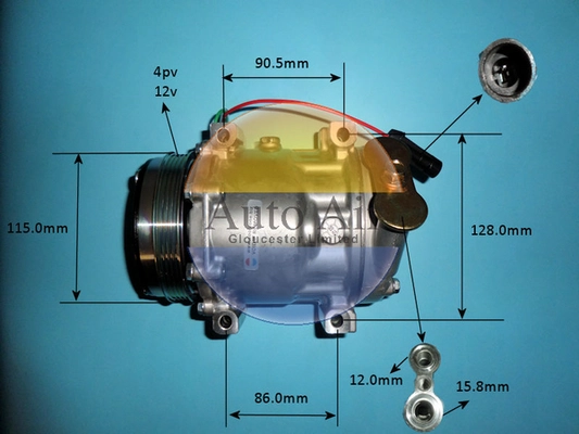 Compressor, air conditioning (14-7884P)