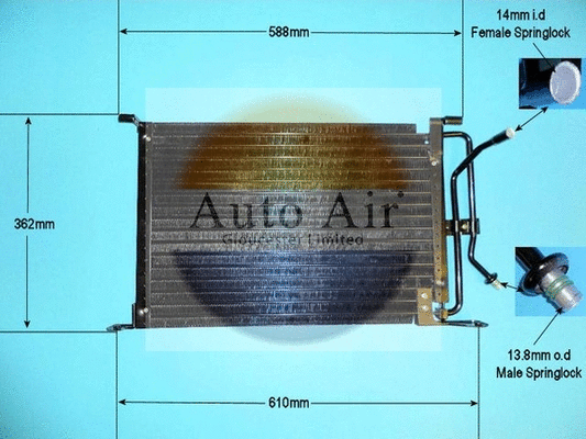 Condenser, air conditioning (16-1124)