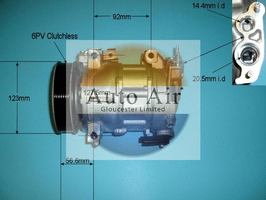 Compressor, air conditioning (14-9638)