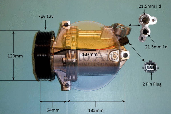 Compressor, air conditioning (14-1820p)