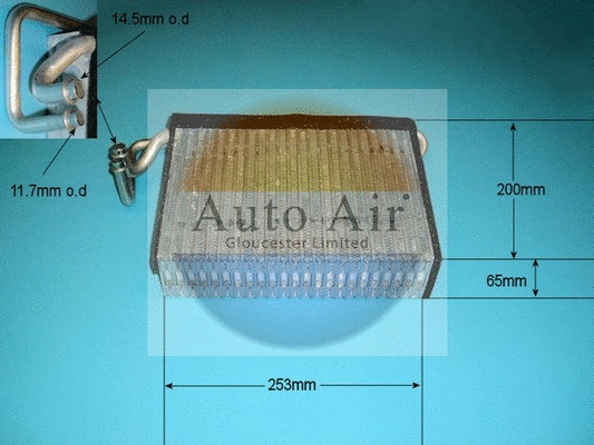 Evaporator, air conditioning (21-5603)